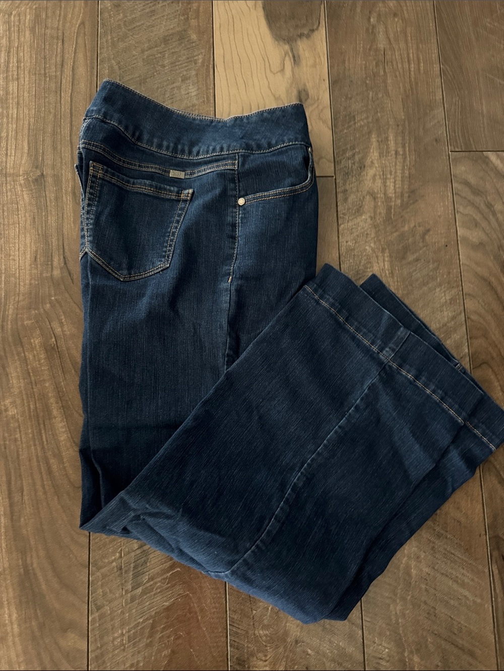 1822 Denim Dark Blue Boot-Cut Stretch Jeans